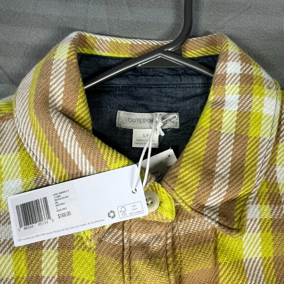 Outerknown Blanket Dress Womens Small Plaid Organic Cotton Long Button Down - Picture 4 of 7